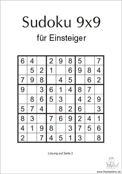 Sudoku für Einsteiger 9x9