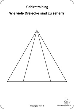 Wie viele Dreiecke sind zu sehen?