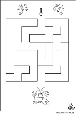 Labyrinth Bild für Kinder
