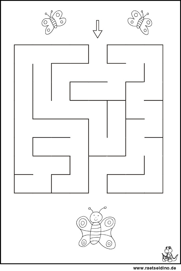 Labyrinth Rätsel für Kindergartenkinder