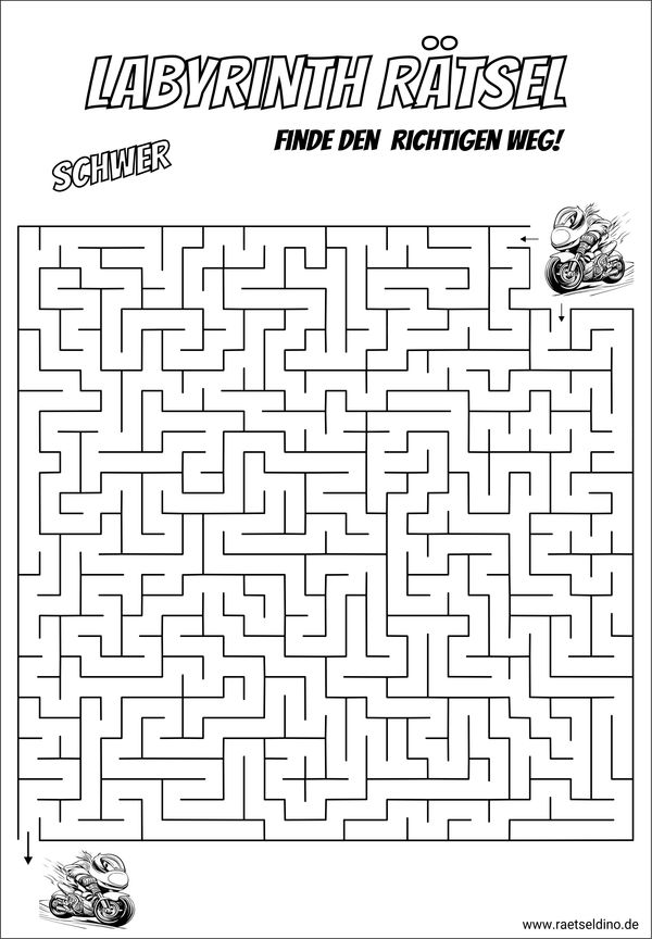 Labyrinth Rätsel schwer