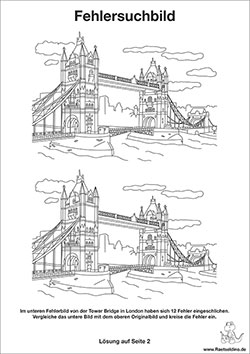 Fehlersuchbild - Tower Bridge