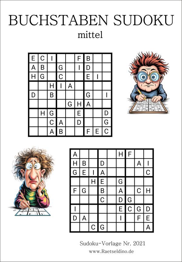 Buchstaben Sudoku mittel
