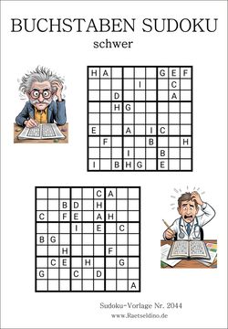 Sudoku mit Buchstaben Stufe schwer