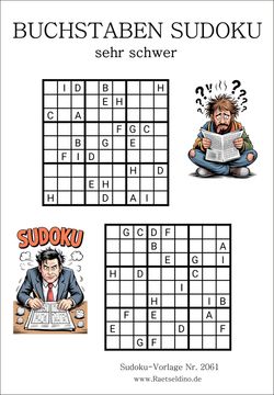 Zwei Buchstaben Sudokus in der Stufe sehr schwer