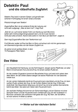 Detektiv Paul - Die rätselhafte Zugfahrt