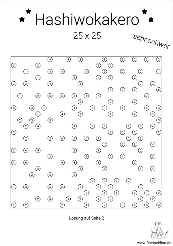 Hashiwokakero sehr schwer PDF