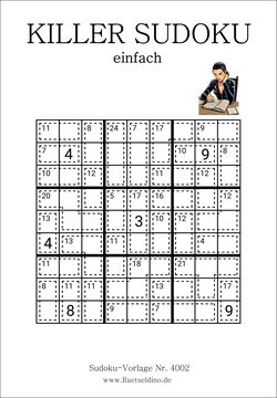 Killer Sudoku Anfänger ausdruckenr