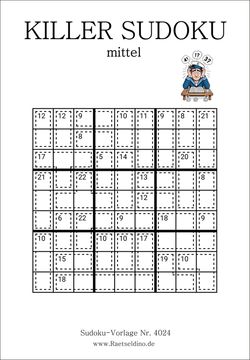 Killer Sudoku gratis drucken Stufe mittel
