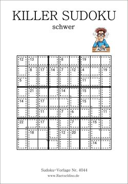 Killer Sudoku PDF gratis drucken