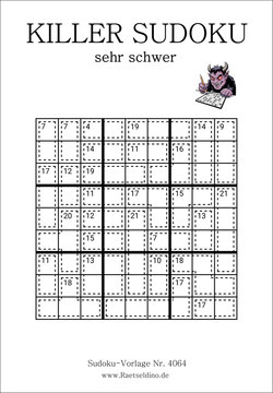 Killer Sudoku teuflisch schwer