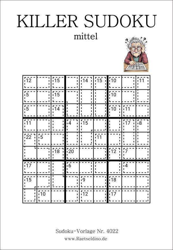 Killer Sudoku zum Ausdrucken