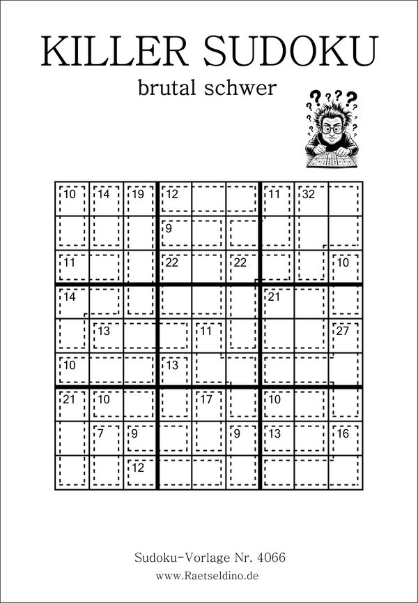 Kostenlose Killer Sudoku brutal schwer