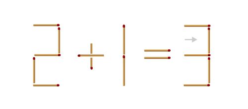 Streichholzrätsel die Lösung