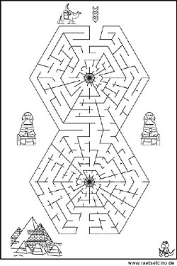 Labyrinth Rätsel - Pyramider