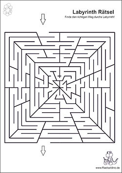 Labyrinth Bilder Rätsel zum Download
