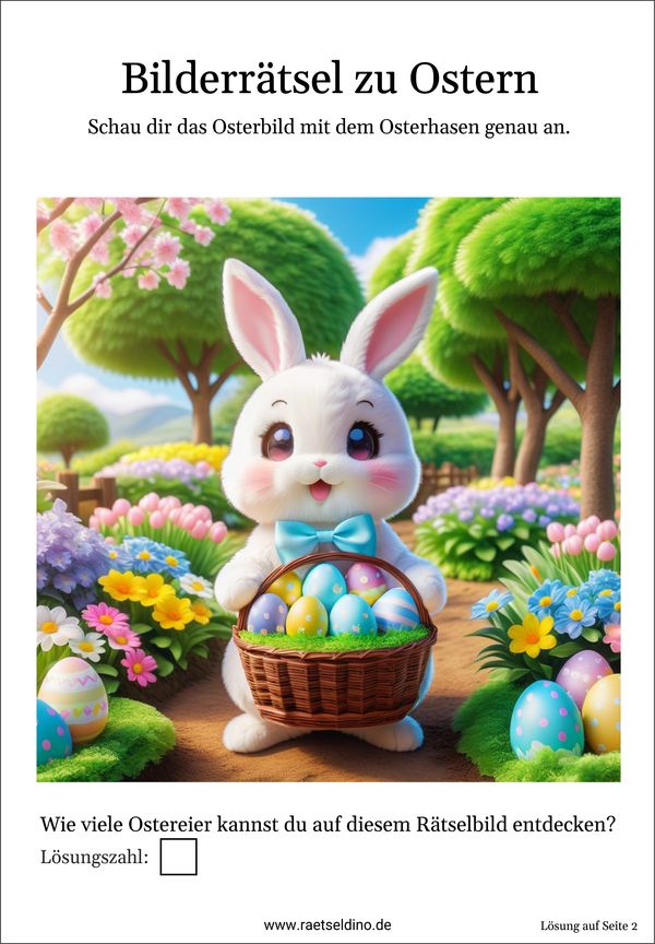 Bilderrätsel zu Ostern