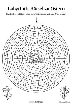Oster Rätsel Labyrinth