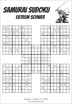 Samurai Sudoku extrem schwer downloaden