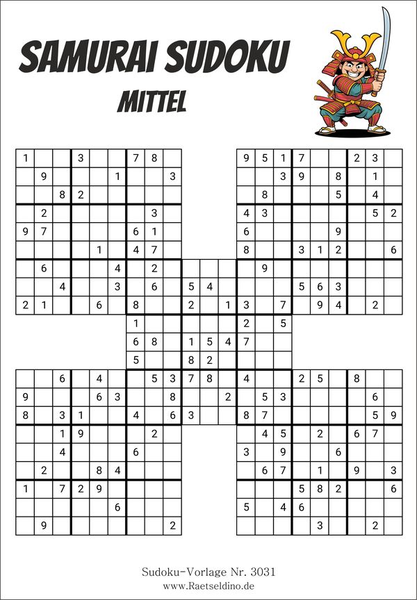 Samurai Sudoku mittel