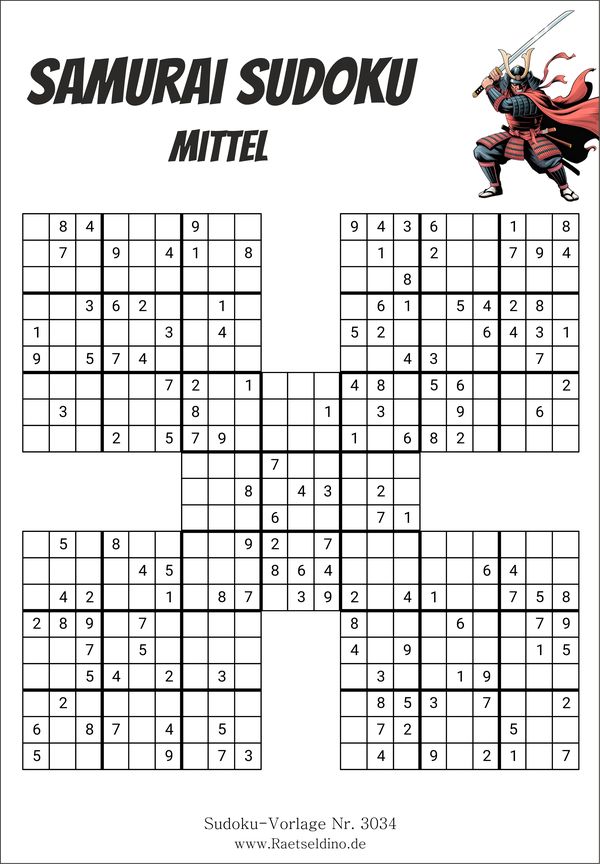 Samurai Sudoku PDF herunterladen gratis