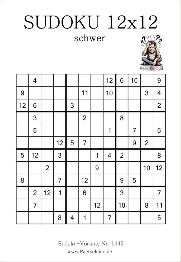 Sudoku 12x12 ausdrucken