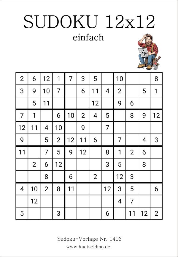 Sudoku 12x12 einfach ausducken