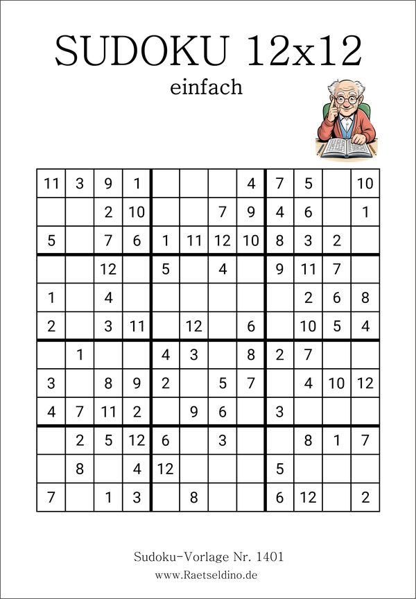 Sudoku 12x12 einfach