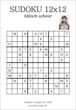 Sudoku 12x12 höllisch schwer