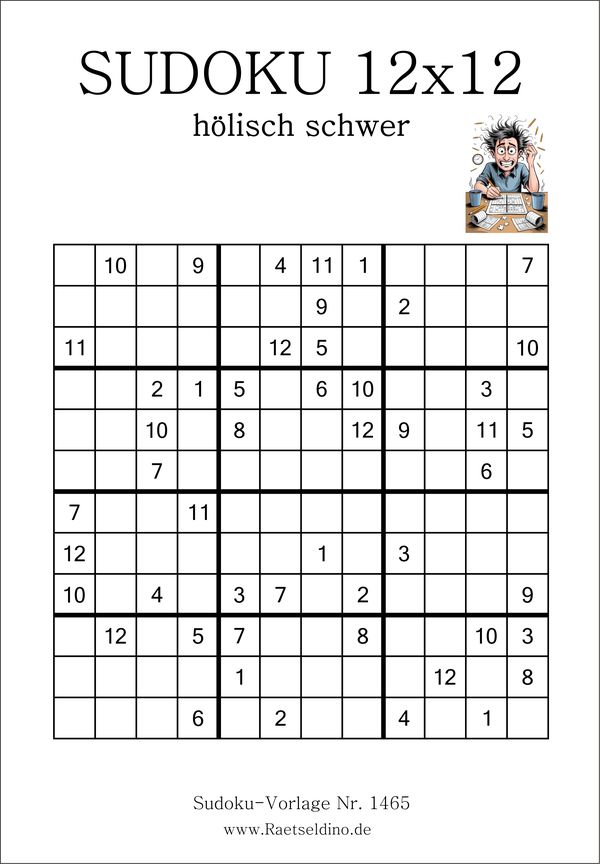 Sudoku 12x12 höllisch
