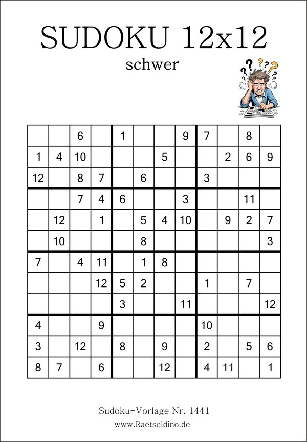 Sudoku 12x12 schwer