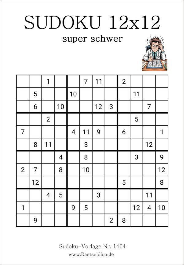 Sudoku 12x12 super schwer