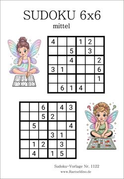 Sudoku 6x6 PDF-vorlage gratis download