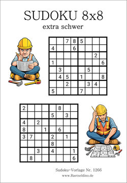 Sudoku 8x8 extra schwer gratis drucken