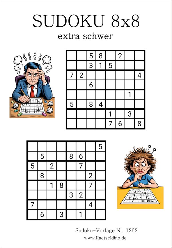 Sudoku 8x8 extra schwer