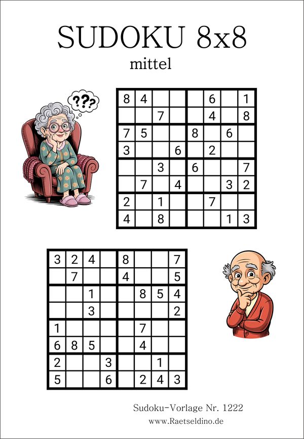 Sudoku 8x8 kostenlos