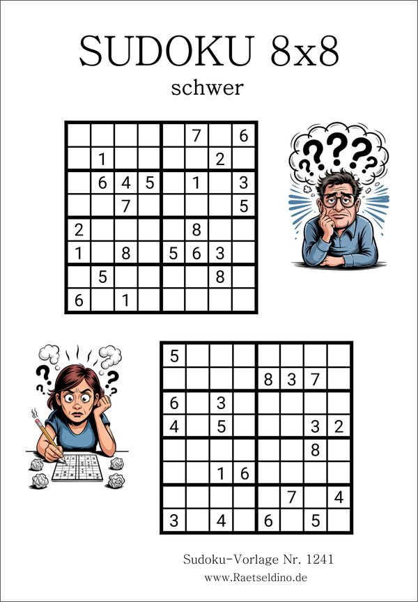 Sudoku 8x8 schwer