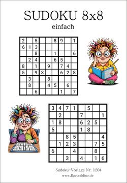 Zwei Sudokus 8x8 Stufe einfach
