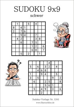 Kostenlose Sudoku 9x9 schwer