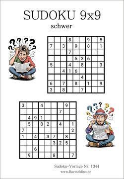 Sudoku schwer als PDF-Vorlage download oder drucken