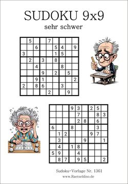 Sudoku 9x9 sehr schwer gratis