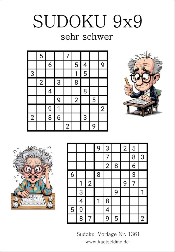 Profie Sudoku 9x9 sehr schwer