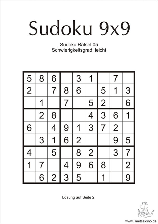Sudoku Leicht Spielen