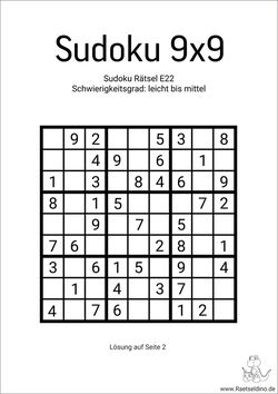 Sudoku leicht mittel kostenlos downloaden