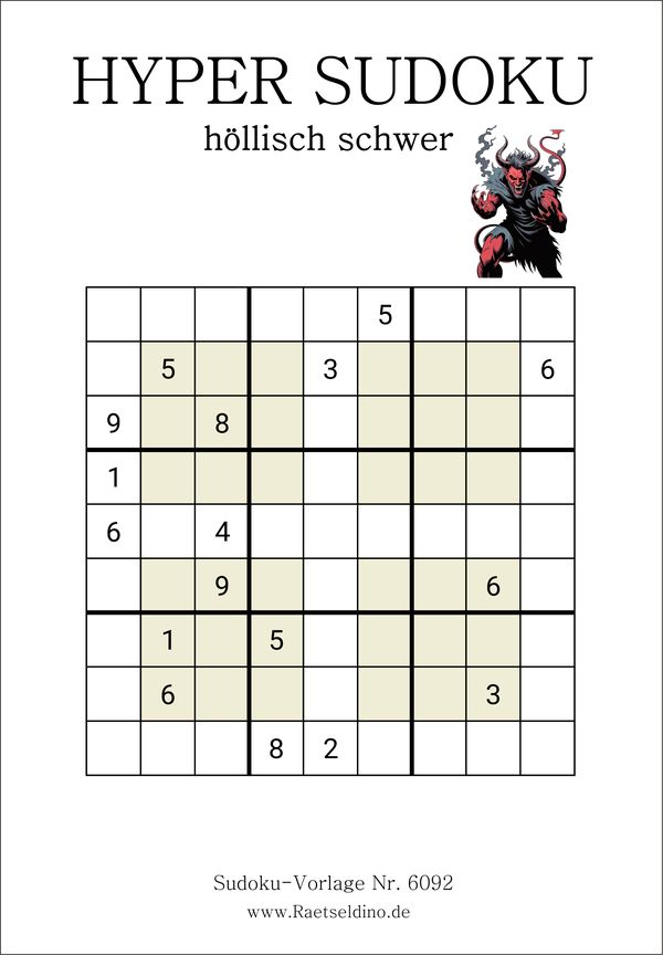 Hyper Sudoku höllisch schwer