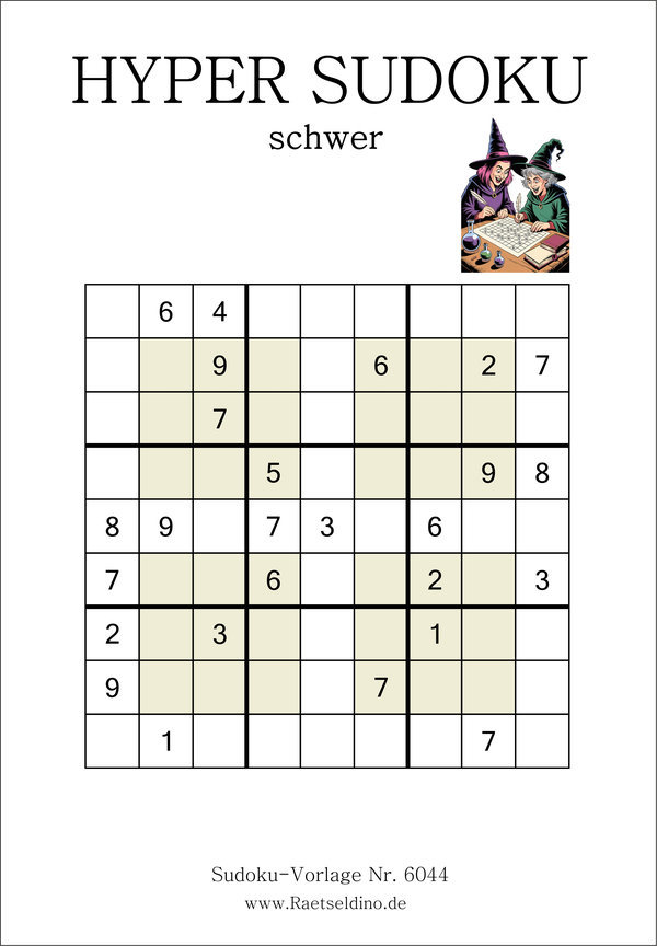 Hyper Sudoku schwer als PDF