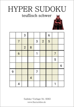 Hyper Sudoku teuflisch schwer kostenfrei