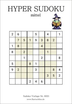 Kostenlose Hyper Sudoku mittel