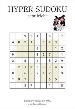 Kostenlose Hyper Sudoku sehr leicht