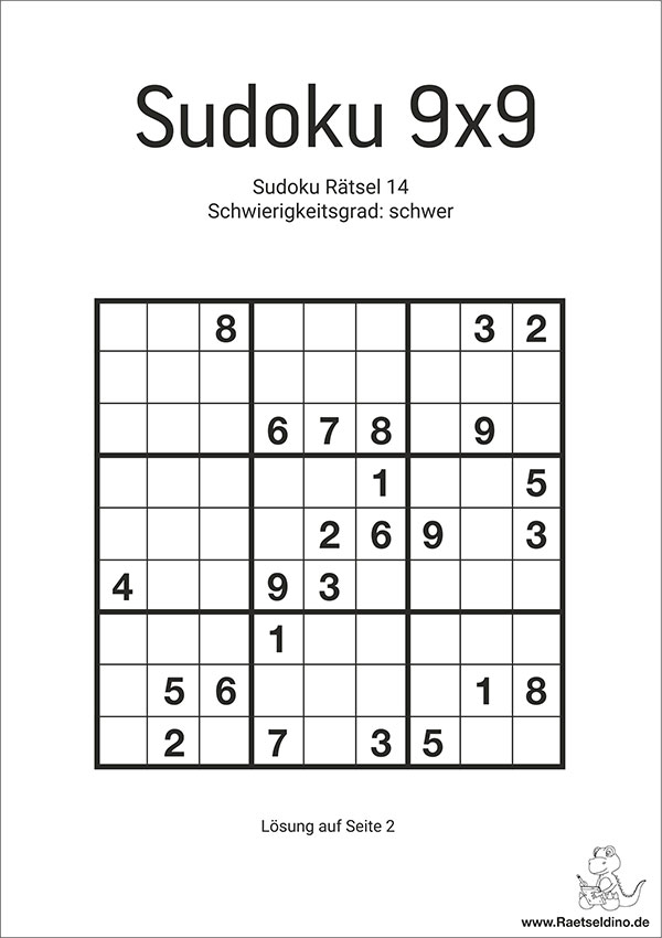 Sudoku 9x9 - schwer
